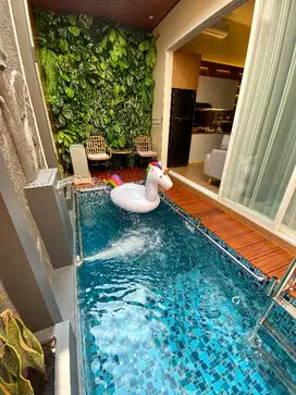 rumah cantik full furniture smart dan ada kolam renang di sukun