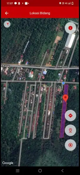 Tanah jalan raya kakap pal 7 ukuran 25 x 400
