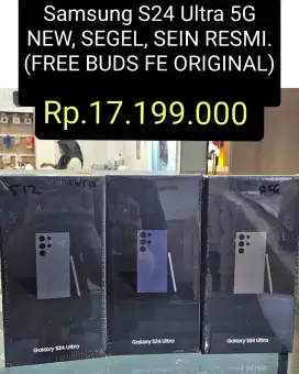 Samsung S24 ULTRA 5G

NEW,SEGEL RESMI SEIN (no repack)

FREE BUDS FE