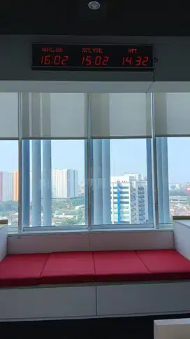 Jam Digital NTP tampilan 3 zona / negara