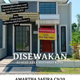 Murah Disewakan / Dikontrakkan Rumah Amartha Safira Sidoarjo