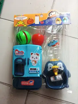 Mainan anak dispenser set kulkas
