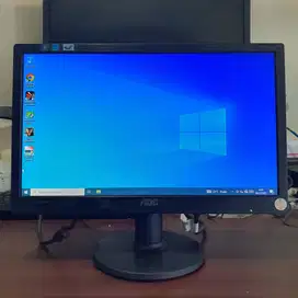 Monitor LED 16inch wide - Layar mulus Bersih no Minus