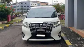 toyota alphard g atpm 2017 hitam pajak panjang sunroof pilotseat