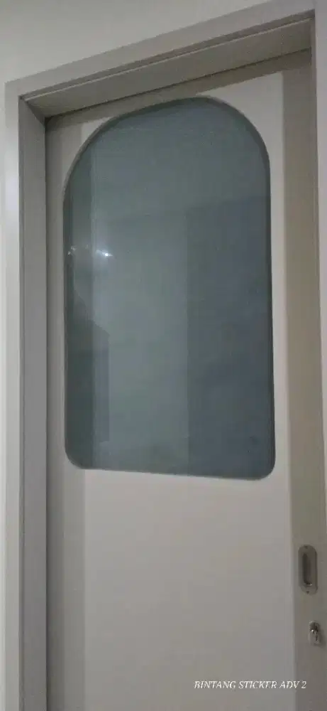 Percantik interior ruang kaca dgn sticker sunblast kaca riben film