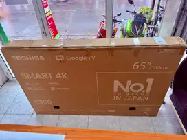 Google TV Smart TV Toshiba 65 Inchi 65C350NP Serasa Nonton Bioskop