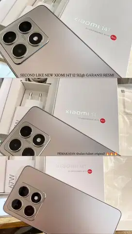 SECOND LIKE NEW XIOMI 14T 8/256gb garansi resmi