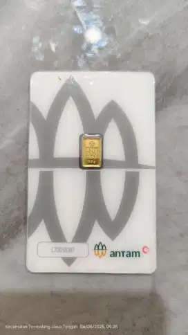 Di Jual Murah Emas ANTAM 0.5 gr Certicard