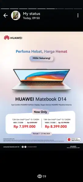 Promo cashback laptop