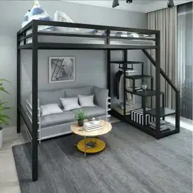 Tempat tidur besi dipan tingkat dipan bes