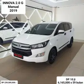INNOVA 2.0 G BENSIN MANUAL 2019 KONDISI ISTIMEWA SUPER MULUS