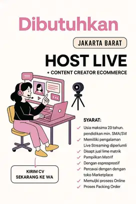Di Cari Host Live Tiktok Shopee