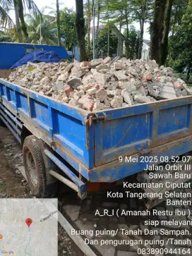 Jasa angkut puing tanah