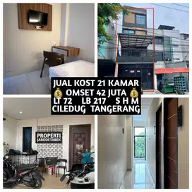 JUAL KOS KOST KOSAN KOSTAN 21 KAMAR DI CILEDUG KOTA TANGERANG