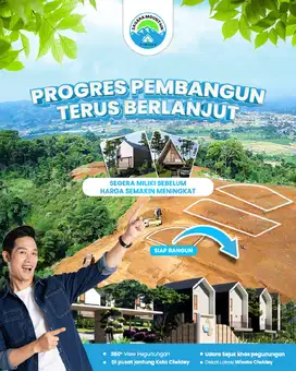 Kavling Wisata Ciwidey View Pegunungan 360° SHM
