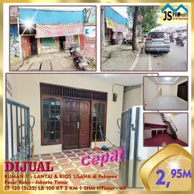 DIJUAL RUMAH 1½ LANTAI & KIOS USAHA di Pekayon BogorPasar Rebo