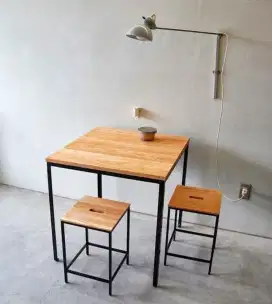 Meja makan meja cafe meja kantim