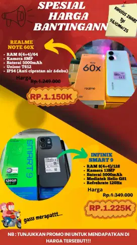PROMO HARGA BANTINGAN HP BARU