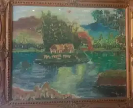 Lukisan pemandangan karya tanti