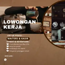 Butuh segera tenaga kerja untuk cafe