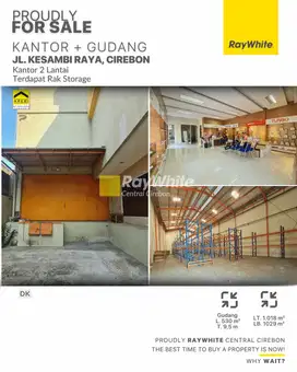 Dijual Kantor 2 Lantai + Gudang di Kesambi Cirebon