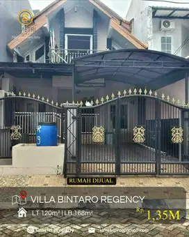 Dijual rumah 2 lantai nyaman Villa Bintaro Regency Bintaro Tangsel