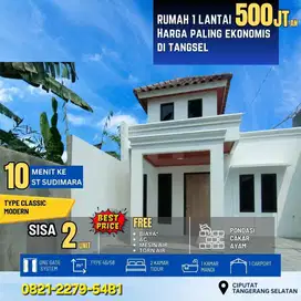 Jual rumah 1 lantai manis minimalis di Ciputat harga paling ekonomis