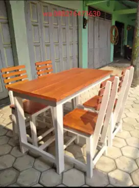 Meja kursi makan dan cafe