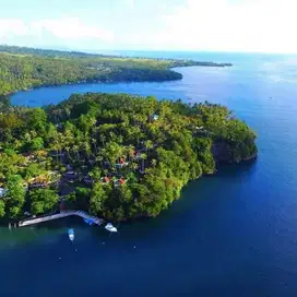 Dijual Resort dive center pinggir pantai Tandurusa Bitung