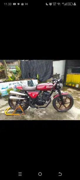 DiJual motor custom cafe racer - Basic Suzuki Thunder 125 siap pakai