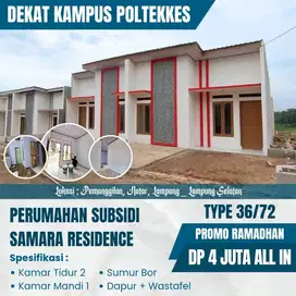 RUMAH SUBSIDI RASA KOMERSIL DEKAT DENGAN KAMPUS POLTEKKES
