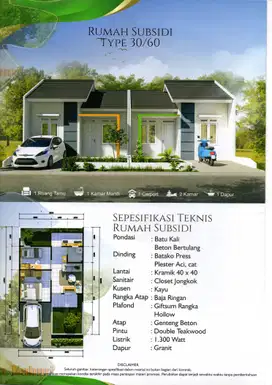 Rumah Subsidi Pesona Kahuripan XII Cileungsi