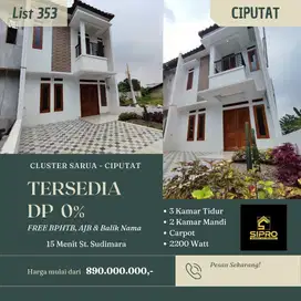 353.Rumah 2Lt Posisi Strategis Antara Bintaro-ST Sudimara-Ciputat-BSD