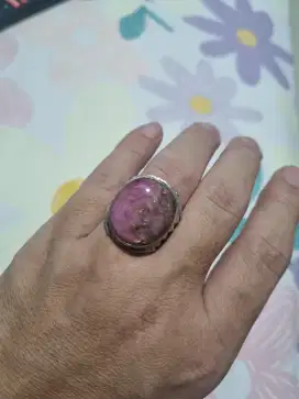 Cincin mira ruby natural