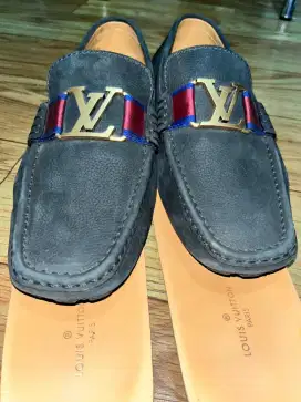 SEPATU LOAFER PRIA LOUIS VUITTON MONTE CARLO NAVY no 8 UK 42 : 27CM