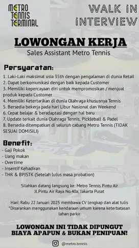 Sales Assistant
