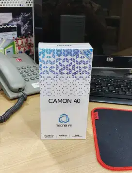 Baru Tecno Camon 40 Segel, Hitam, Garansi Resmi