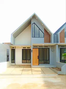 Rumah 1 lantai Cantik model scandinavian dekat stasiun bojonggede