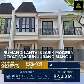 652.Hunian 2lantai Modern Classic Nempel Bintaro Mulai 2,1M-an Ciputat