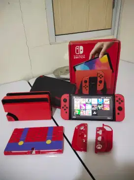 Nintendo switch oled kfw 256gb Mario edition fullset