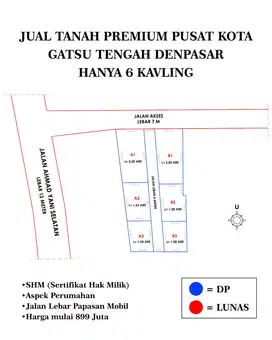 Jual tanah premium