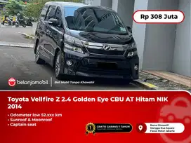 [LOW KM] Toyota Vellfire Z 2.4 Golden Eye CBU AT Hitam 2014/2015