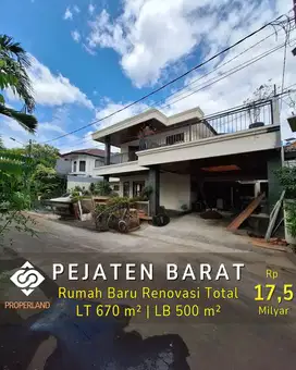 RUMAH  BARU RENOVASI TOTAL DALAM KOMPLEK PEJATEN JAKSEL
