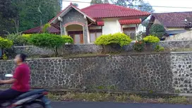Dijual rumah villa kebun nol jalan aspal Wonosalam, Jombang