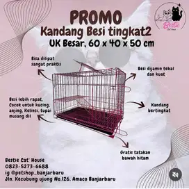 Promo kandang kucing tingkat dua