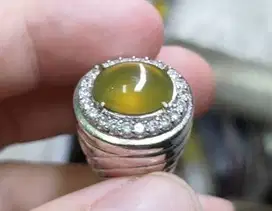Batu Idocrase Bio Solar Aceh Super IDC028 Giwang Melintir Change Color