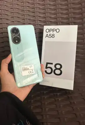 OPPO A58 LENGKAP DAN MULUS MENGKILAP