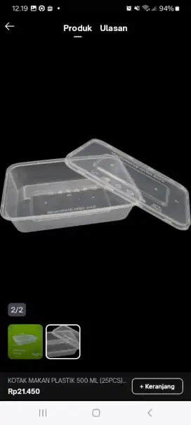 Thinwall Kotak 500 Ml