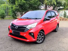 Daihatsu Sigra 1.2 R AT Matic Deluxe 2021 X Dlx 2022 Merah low km ori
