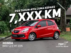 FREE E-TOLL 1 JUTA HONDA BRIO E 1.3 MT MERAH 2015 MANUAL MOBCARS